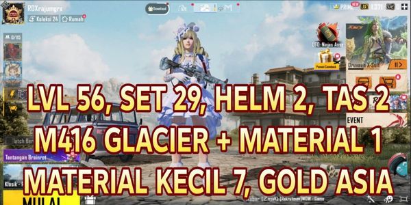 M416 GLACIER GG ACCOUNT PUBG MOBILE