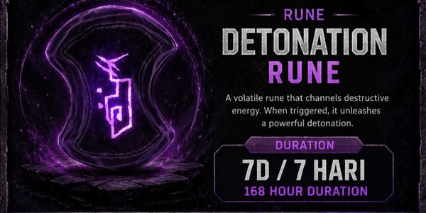 Detonation Rune - 7 Day/ 7 Hari/ 168 Hour Duration