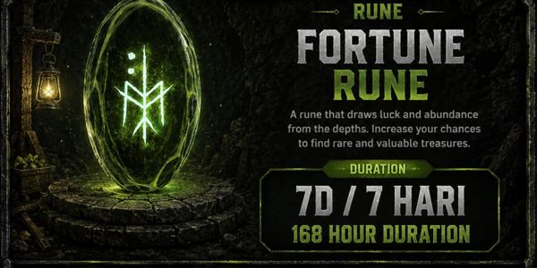 Fortune Rune - 7 Day/ 7 Hari/ 168 Hour Duration