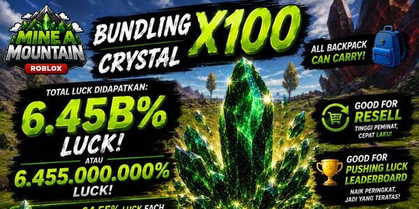 Crystal Luck - 6,455,000,000% Luck (6.45B% Luck)