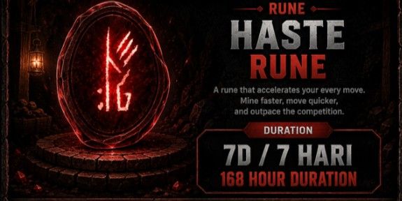 Haste Rune - 7 Day/ 7 Hari/ 168 Hour Duration