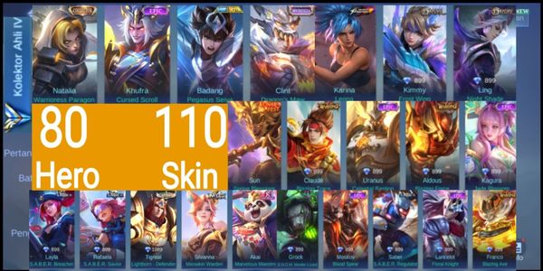 Akun GG Mobile Legends PROMO MURAH (#93)