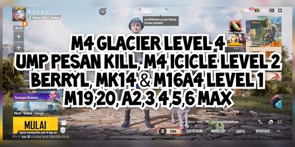 เซ็ต M4 GLACIER เลเวล 4 พร้อมอาวุธเท่ๆ