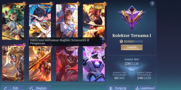 #MLBB37 Hero 84 Skin 236 | Mistbender Nana | Aspirant Ruby | TF ROger | 1 Prime | 1 KOF | 1 Sanrio | 3 Collector | 6 LuckyBox