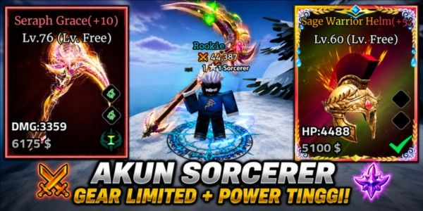 IRON SOUL SERAPH GRACE SCYTHE POWER 30,000+ ARMOR FULL BATU LAYU ACCOUNT