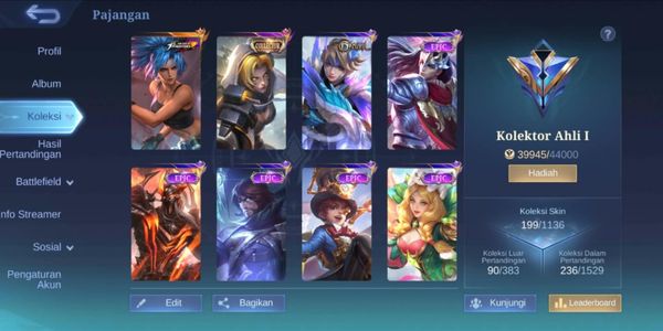 Mobile Legends Account Expert Collector - Cool Specs & Guaranteed