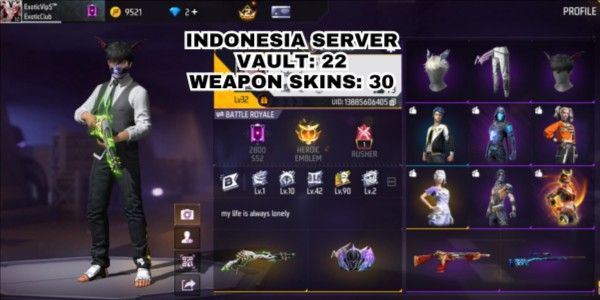 Blank account with SG 2 skin, cheap