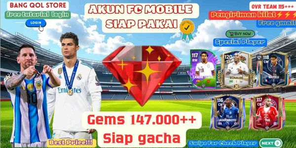 FC MOBILE SMURF ACCOUNT READY TO USE | 100,000+++ GEMS SUITABLE FOR GACHA | ACCORDING TO ORIGINAL PHOTO | #4