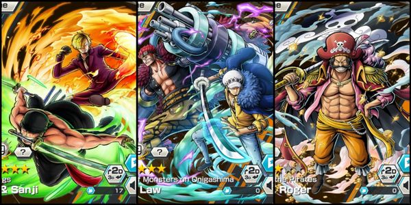 ไอดี 3 Extreme Zoro Sanji EX Max Kid Law EX Max Roger EX [Android/iOS]