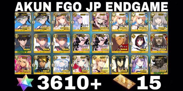 FGO JP Account 3200 SQ+Artoria Caster berserker+Quad Support+SSR