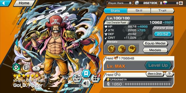 ไอดี Extreme Roger EX Max LVL 100 [Android/iOS]