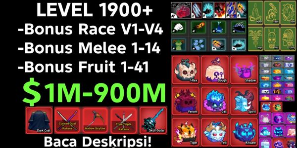 Blox Fruit Account [ Bonus Melee + Bonus Fruit In Inventory ]