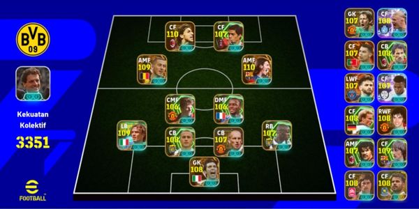 eFootball account rating 3132+ (must read the description first before ordering)