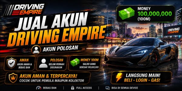 CONTA 100M+ Dinheiro - Driving Empire