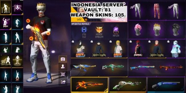 FREE FIRE SKIN SG 2 BERGARANSI
