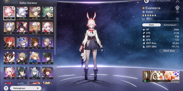 Evanescia, Yao Guang, Phainon, Archer, Sparkle, Huohuo