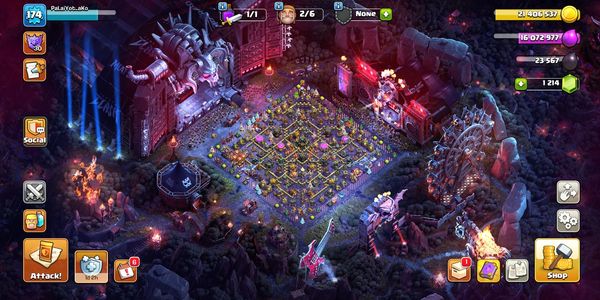 Town Hall 17 SEMI MAX - 2 SCENERY - GOOD EQUIPMENT HERO