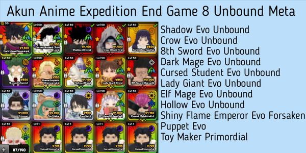 Anime Expedition Unbound Meta Account (1)