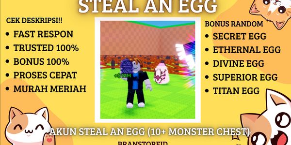 Account 10+ Chest Monster + BONUS!! | Steal An Egg