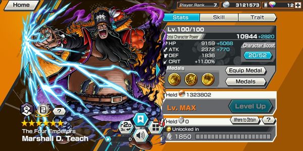 Akun Extreme | Blackbeard EX V2 Max LVL 100 [Android/iOS]
