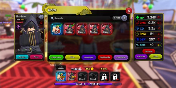 Conta Inicial Anime Squadron [Shadow (Cid)]