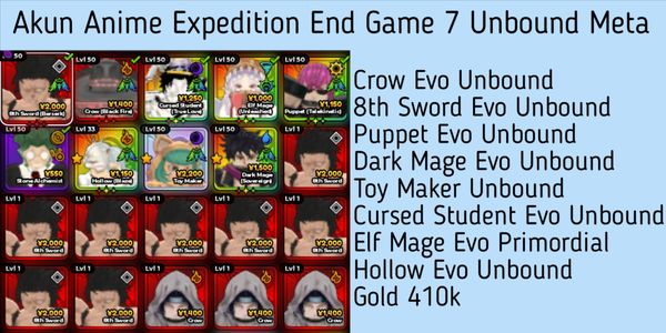 Anime Expedition Account Unit Unbound Meta