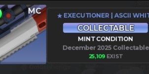 EXECUTIONER ASCII WHITE MC