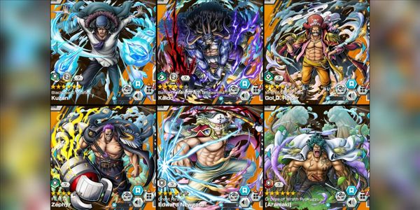 ไอดี 5 Extreme Kuzan EX Max Kaido EX V2 5 Roger EX Zephyr EX Whitebeard EX Aramaki Max [Android/iOS]