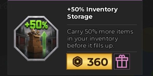 50% Inventory Storage