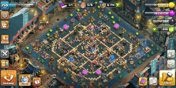 Town Hall 18 Semi Max ! Skill Epic Menyala