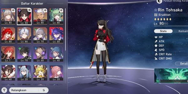 Himeko Nova (Sign), Phainon (Sign), Archer (Sign), Rin, Acheron, Huohuo