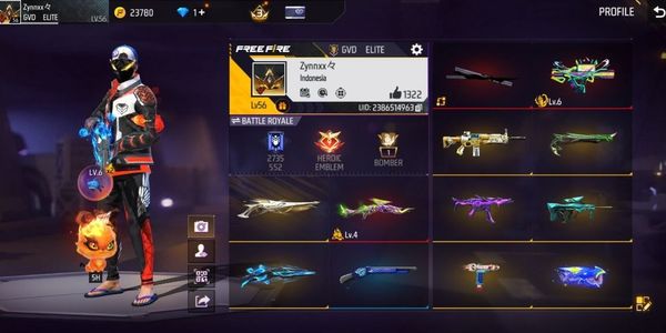 (0604) SG AQUA GURUN MAMBA EVO SG LONG LV 4 EVO GROZA LV 6 FULL COBRA BUNDLE | 186 WEAPON SKINS & 155 VAULT | ANTI HACKBACK | SAFE | CHEAP