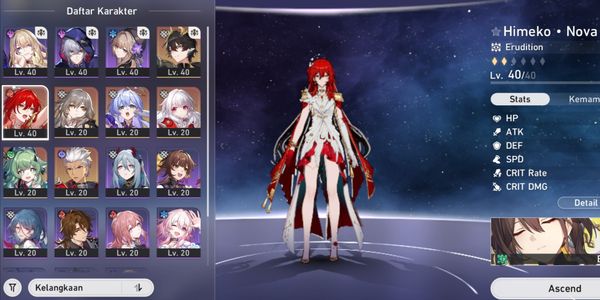 Himeko Nova, Danheng PT, Archer, Robin, Huohuo