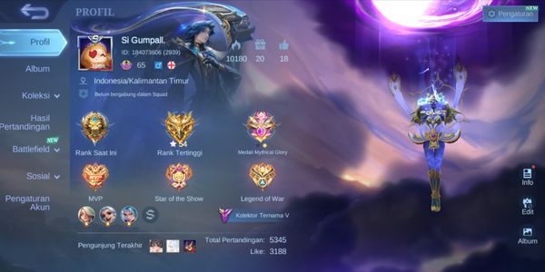 HERO EMBLEM ALL MAX SKIN 222 LIMITED SELENA FREYA KAJA KUFRA COLLECTOR NATALIA SEIYA BADANG SPONGEBOB CYCLOPS LEGENDARY FANNY TIGREAL EPIC TERIZLA KHALEED ETC