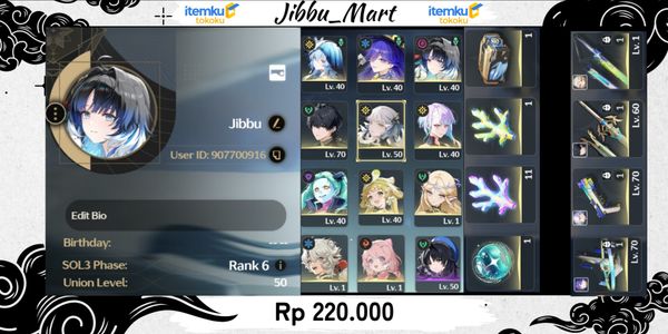 Shorekeeper, Lucilla, Yangyang Xuanling, Jinshi, Lucy, Rebecca, Verina, Cartethyia, Lingyang, Encore. UL 50