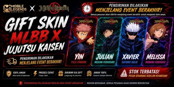 MLBB X JUJUTSU KAISEN SKIN (FREE CHOICE)