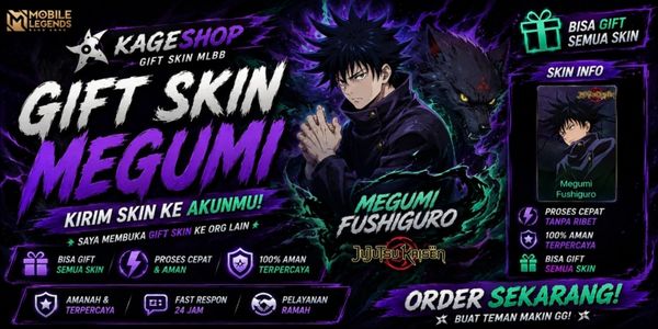SKIN MEGUMI FUSHIGURO - JULIAN JUJUTSU KAISEN MLBB X JJK
