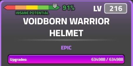Voidborn Warrior Set Purple | Dungeon Quest