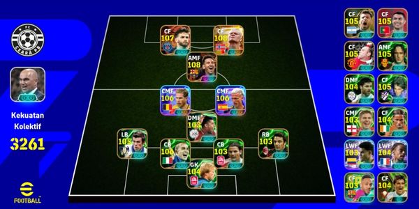 AKUN EFOOTBALL RATING 3138+ #6 BY MARKET KARZ (SAFE AND GUARANTEED)