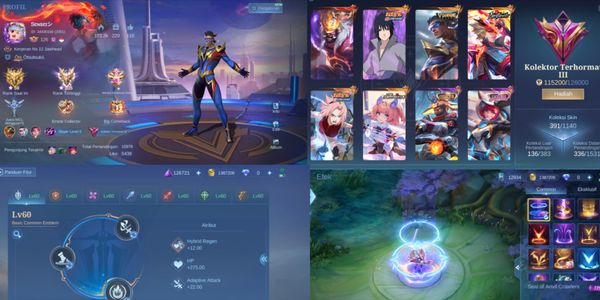 CHEAP SULTAN ML ACCOUNT FORMER IMMORTAL 391 SKINS ALL MAX RECALL BAG" BRUNO DAWNING YSS COLLECTOR FRANCO LEGEND