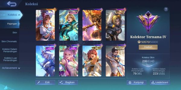 Mobile Legends GG Account - Many Skins & Heroes