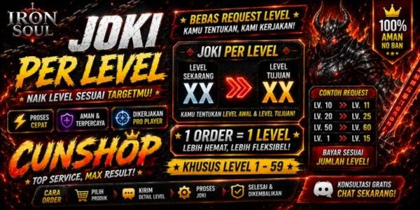 LEVEL BOOSTING (FOR LV 1-59 ONLY) | IRON SOUL: DUNGEON