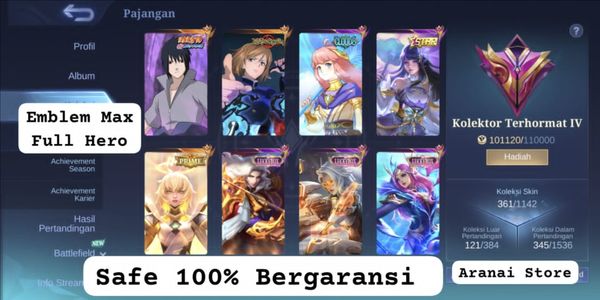 MLBB Account mit vielen Skins!! Sicher & mit Garantie