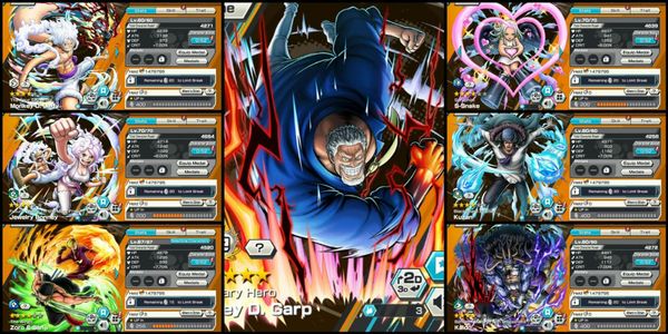 ไอดี 7 Extreme Garp EX Max Nika EX V2 Bonney EX Zoro Sanji EX S Snake EX Kuzan EX Kaido EX V2 [Android/iOS]
