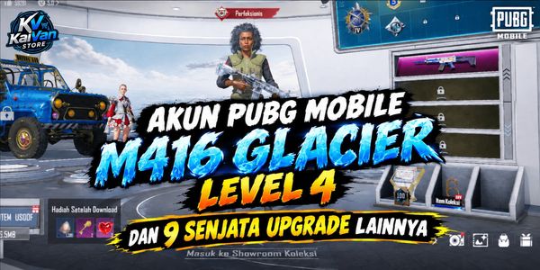 PUBG Mobile account M4 Glacier level 4