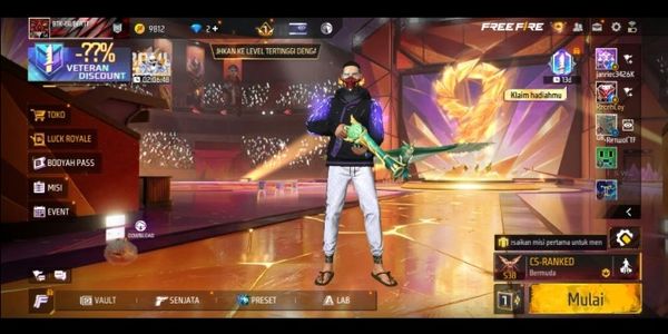 FREE FIRE अकाउंट GG तैयार इस्तेमाल के लिए, बहुत सारे दुर्लभ स्किन्स