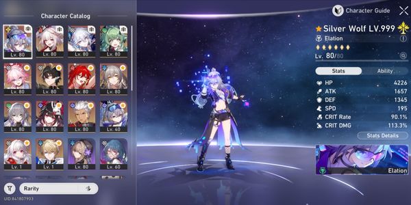 [ASIA] SILVER WOLF LV 999 E2+SIGN, ทีม ELATION PREMIUM, HIMEKO NOVA+SIGN, เช็คภาพ
