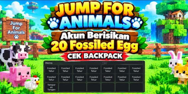 Jump for Animals! - บัญชีมี 20 ฟอสซิลไข่