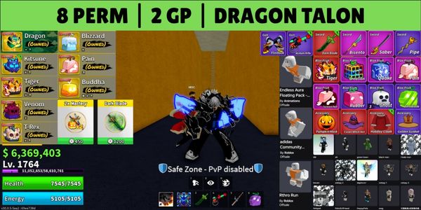 Blox Fruits Account — Perm Fruits & Gamepasses - 03