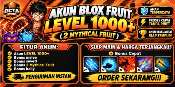 Blox Fruit Account Level 1000 + 2 Mythical Fruit